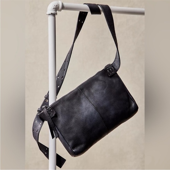NWT We The Free Calla Sling Black Soft Leather Crossbody Black - Picture 1 of 16